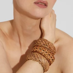 Gas Bijoux Tojo bracelet gold - Wicker - 55 years collection^Femme Bracelets