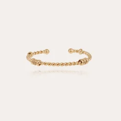 Gas Bijoux Torsade bangle bracelet large size gold^Femme Bracelets|Bijoux Dorés