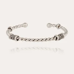 Gas Bijoux Torsade bangle bracelet silver^Femme Bracelets|Bijoux Argentés