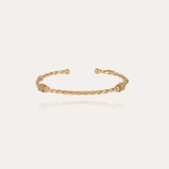 Gas Bijoux Torsade bangle small size gold^Femme Bracelets|Bijoux Dorés