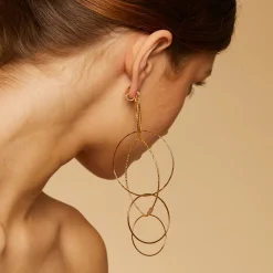 Gas Bijoux Torsade Multi earrings gold^Femme Boucles D'oreilles|Bijoux Dorés