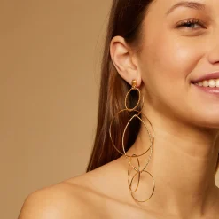 Gas Bijoux Torsade Multi earrings gold^Femme Boucles D'oreilles|Bijoux Dorés