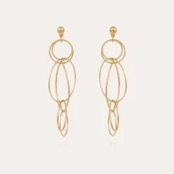 Gas Bijoux Torsade Multi earrings small size gold^Femme Boucles D'oreilles