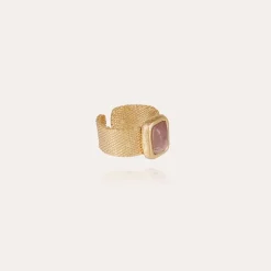 Gas Bijoux Totem Pierre ring large size gold -^Femme Bagues