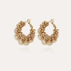 Gas Bijoux Tourbillon earrings small size gold^Femme Boucles D'oreilles