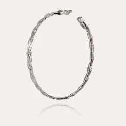 Gas Bijoux Tresse hoop earrings silver^Femme Boucles D'oreilles|Bijoux Argentés