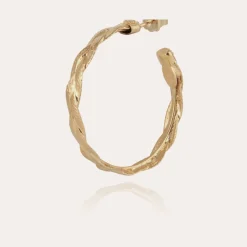 Gas Bijoux Tresse hoop earrings small size gold^Femme Boucles D'oreilles|Bijoux Dorés