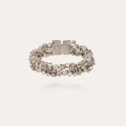 Gas Bijoux Trevise double bracelet rhodium finish^Femme Bracelets