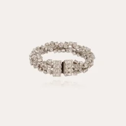 Gas Bijoux Trevise double bracelet rhodium finish^Femme Bracelets