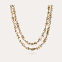 Gas Bijoux Trevise strass necklace gold^Femme Colliers