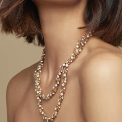 Gas Bijoux Trevise strass necklace gold^Femme Colliers