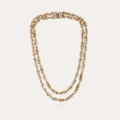 Gas Bijoux Trevise strass necklace gold^Femme Colliers