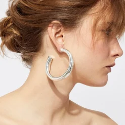 Gas Bijoux Turner earrings large size silver^Femme Boucles D'oreilles|Bijoux Argentés