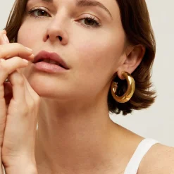 Gas Bijoux Turner hoop earrings gold^Femme Boucles D'oreilles|Boucles D'oreilles