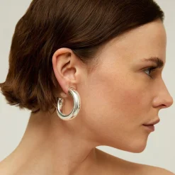 Gas Bijoux Turner hoop earrings silver^Femme Boucles D'oreilles|Bijoux Argentés