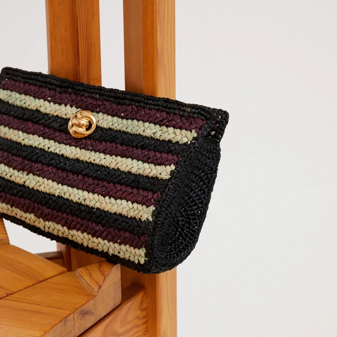 Gas Bijoux Uptown clutch raffia^ Sacs & Pochettes
