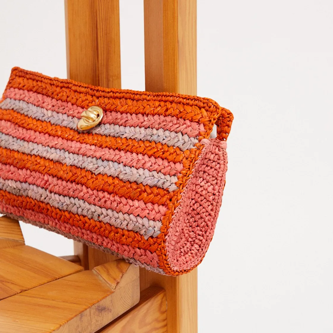 Gas Bijoux Uptown clutch raffia^ Sacs & Pochettes