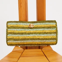 Gas Bijoux Uptown clutch raffia^ Sacs & Pochettes