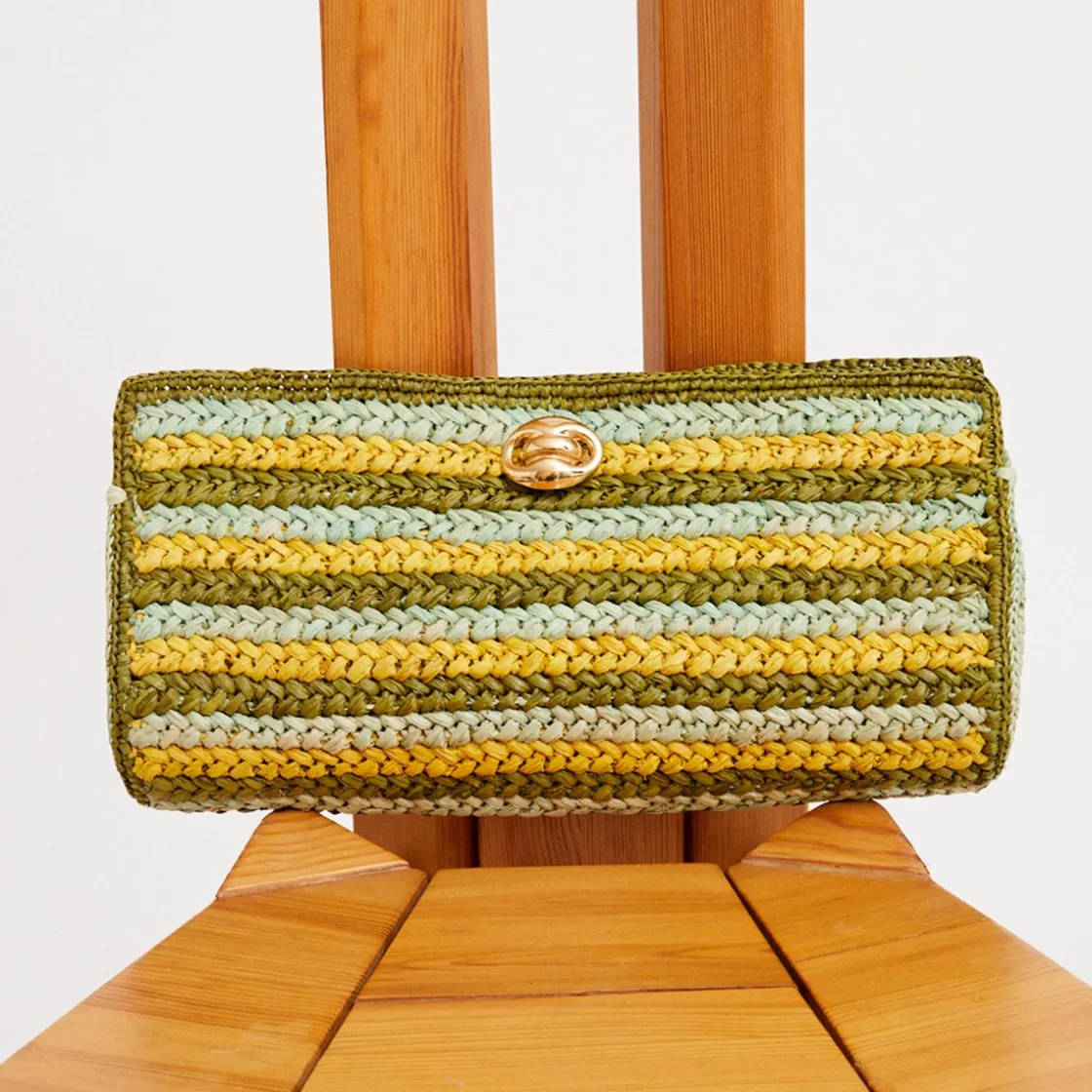 Gas Bijoux Uptown clutch raffia^ Sacs & Pochettes