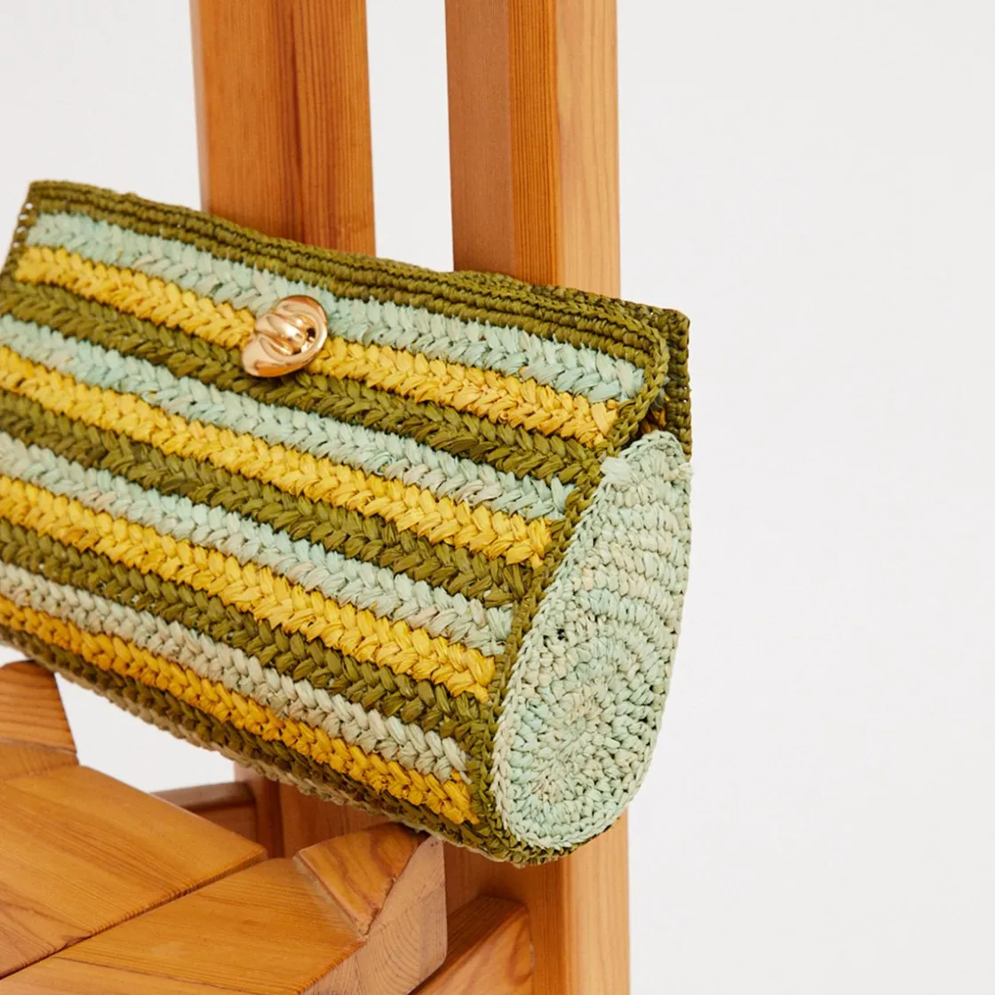 Gas Bijoux Uptown clutch raffia^ Sacs & Pochettes