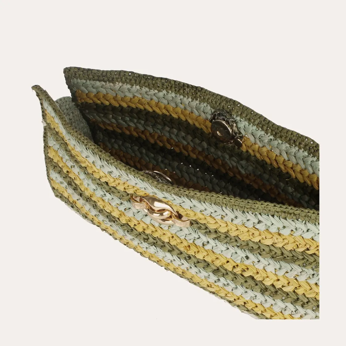 Gas Bijoux Uptown clutch raffia^ Sacs & Pochettes