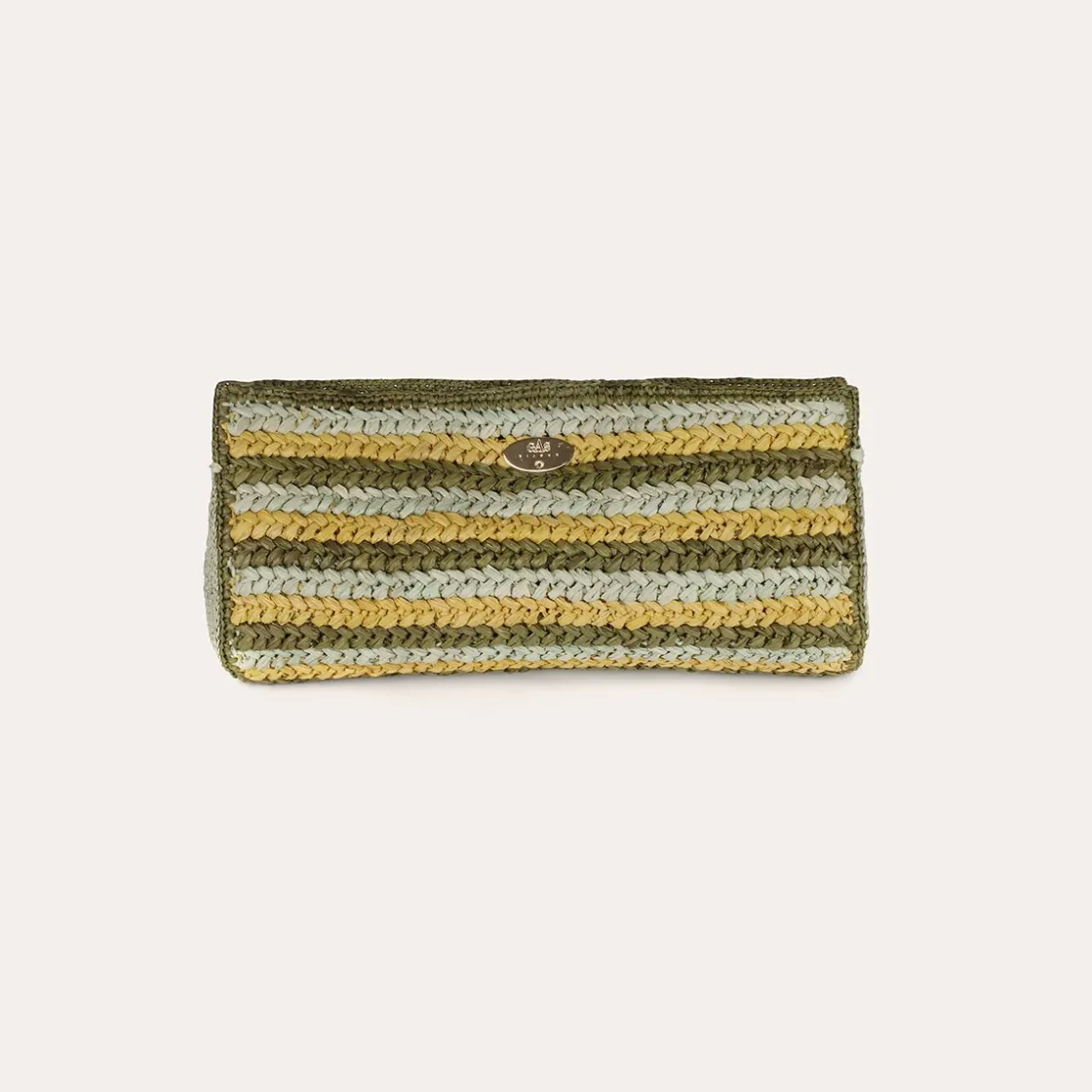 Gas Bijoux Uptown clutch raffia^ Sacs & Pochettes