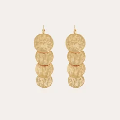 Gas Bijoux Very Diva quadruple earrings small size gold^Femme Boucles D'oreilles