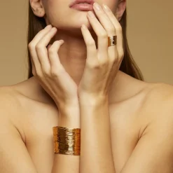 Gas Bijoux Wave bracelet gold^Femme Bracelets|Bijoux Dorés