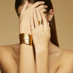 Gas Bijoux Wave bracelet gold^Femme Bracelets|Bijoux Dorés
