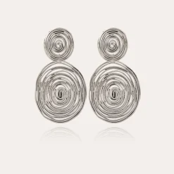 Gas Bijoux Wave earrings large size silver^Femme Boucles D'oreilles|Bijoux Argentés