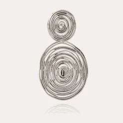 Gas Bijoux Wave earrings large size silver^Femme Boucles D'oreilles|Bijoux Argentés