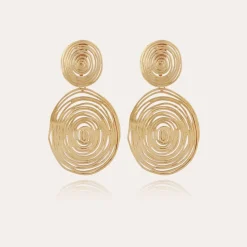 Gas Bijoux Wave earrings large size gold^Femme Boucles D'oreilles|Bijoux Dorés