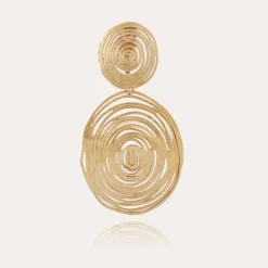 Gas Bijoux Wave earrings large size gold^Femme Boucles D'oreilles|Bijoux Dorés