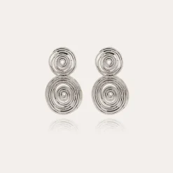 Gas Bijoux Wave earrings small size silver^Femme Boucles D'oreilles|Bijoux Argentés