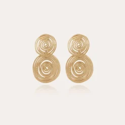Gas Bijoux Wave earrings small size gold^Femme Boucles D'oreilles|Bijoux Dorés