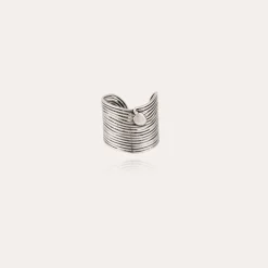 Gas Bijoux Wave ring silver^Femme Bagues