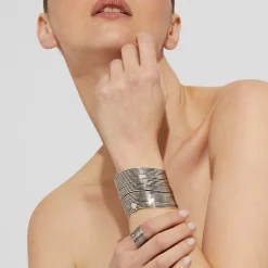 Gas Bijoux Wave ring silver^Femme Bagues