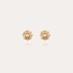 Gas Bijoux Yuca studs earrings gold^Femme Boucles D'oreilles