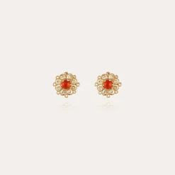 Gas Bijoux Yuca studs earrings gold^Femme Boucles D'oreilles