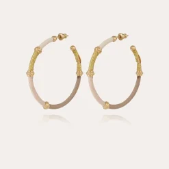 Gas Bijoux Zanzifull hoop earrings gold^Femme Boucles D'oreilles