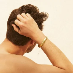 Gas Bijoux Ziggy bracelet large size gold^Homme Bracelets Homme|Joncs Homme