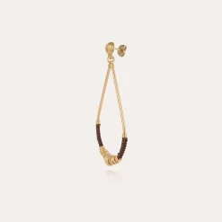 Gas Bijoux Zizanie earrings small size gold^Femme Boucles D'oreilles